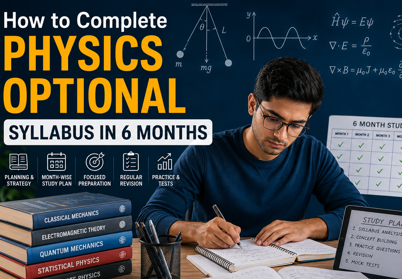 How to Complete Physics Optional Syllabus in 6 Months