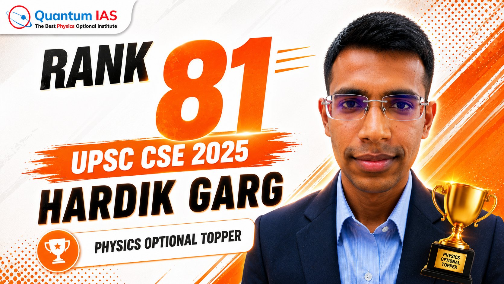 Hardik Garg - Rank 81 (CSE 2025)